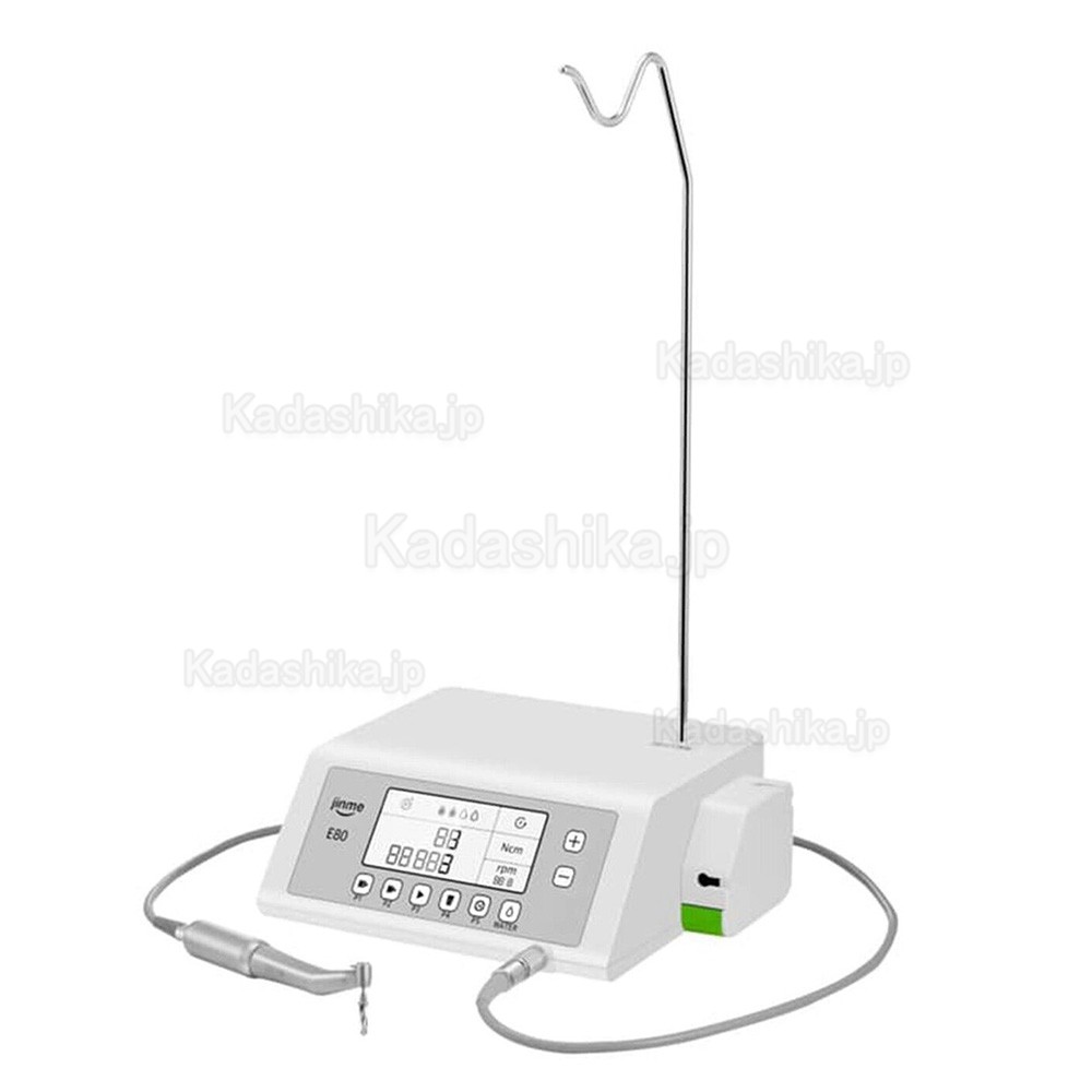 JINME 歯科用ブラシレス インプラント モーター (LED 20:1 外科用コントラ アングル付き)