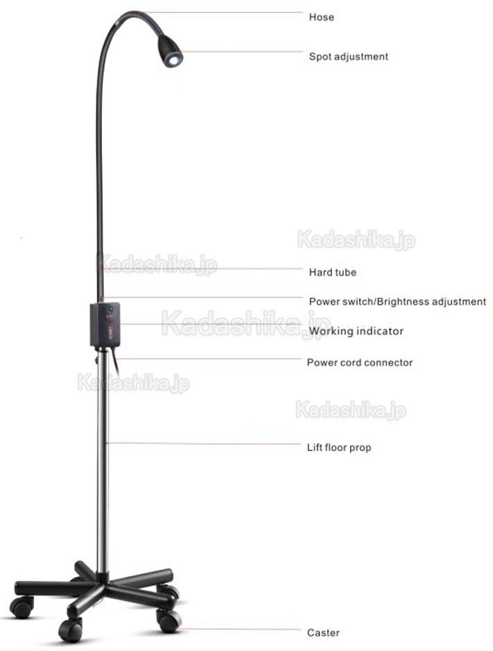 KWS KD-2005W-2 3W LED 高輝度医療エグザムライト