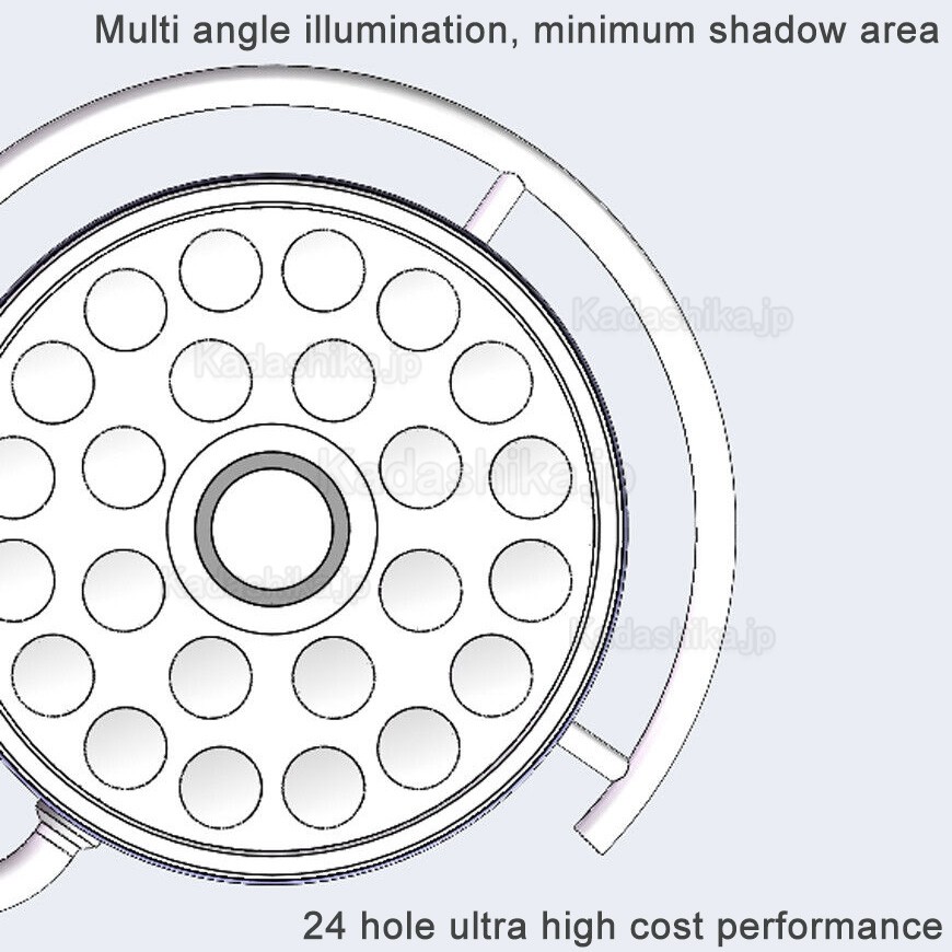 72W 歯科壁掛け歯科手術用ランプ 歯科無影ライト